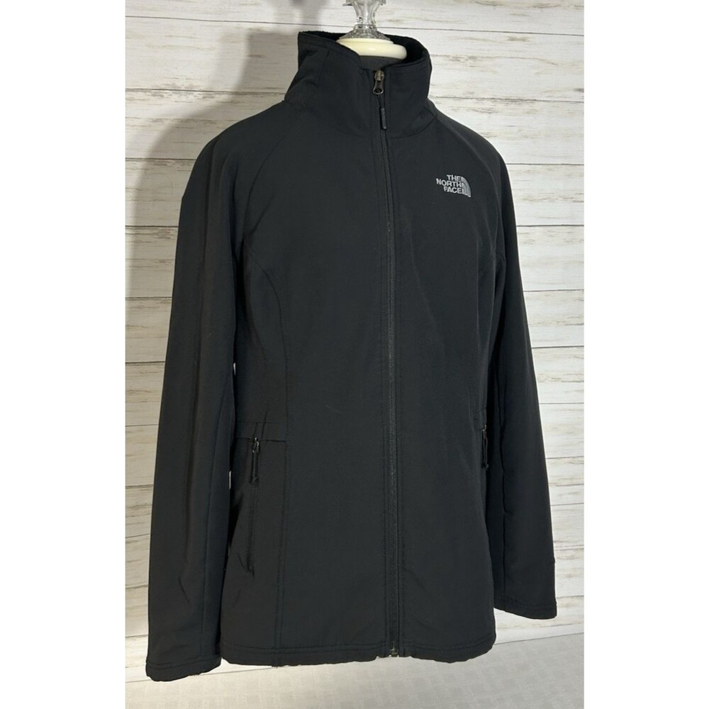 The North Face Windwall Jacket Womens Size LARGE Softshell Full Zip Fleece Lined